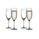 ALESSI - "MAMI XL" Set 4 bicchieri bicchiere spumante, in vetro cristallino, 25 cl, ø 6 x 22 (h) cm