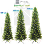 Albero di natale sintetico Brunico slim di Mercury