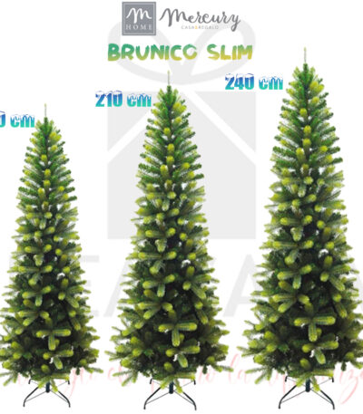 Albero di natale sintetico Brunico slim di Mercury