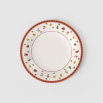 set 6 Piatti, piano bordo bianco "Toys Delight"