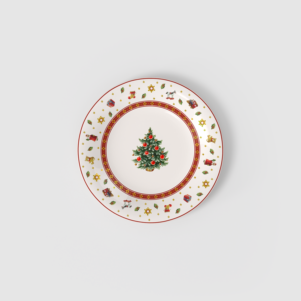 1486432644 (1) set 6 piatti, frutta con bordo bianco "Toy's Delight"