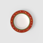 set 6 piatti fondi con bordo rosso "Toy's Delight"