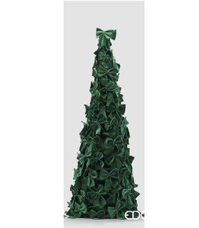 Albero rivestito di fiocchi grande verde "New Cono"