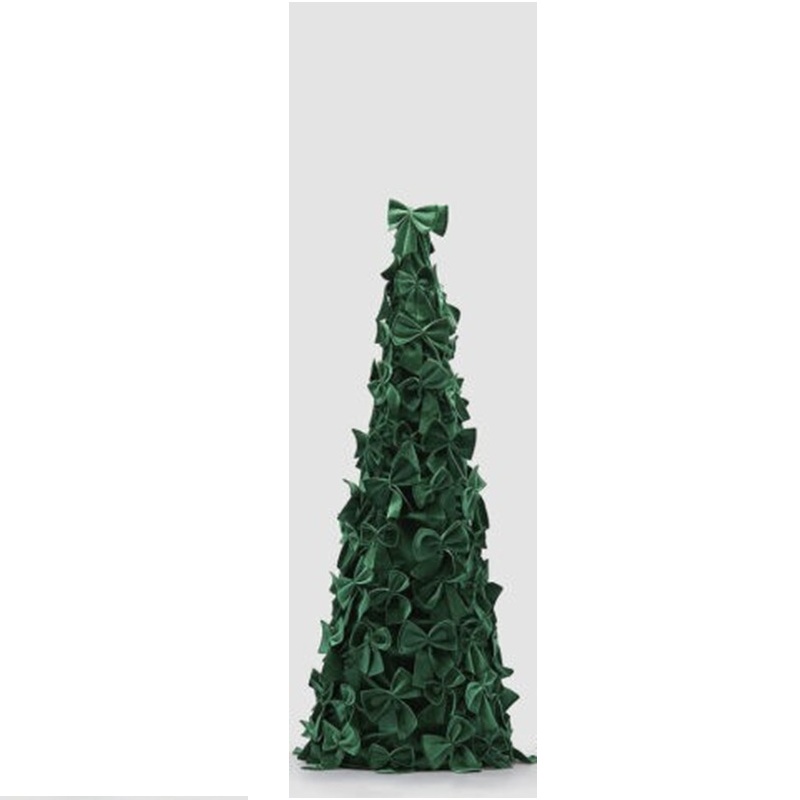 Albero rivestito di fiocchi medio verde "New Cono"