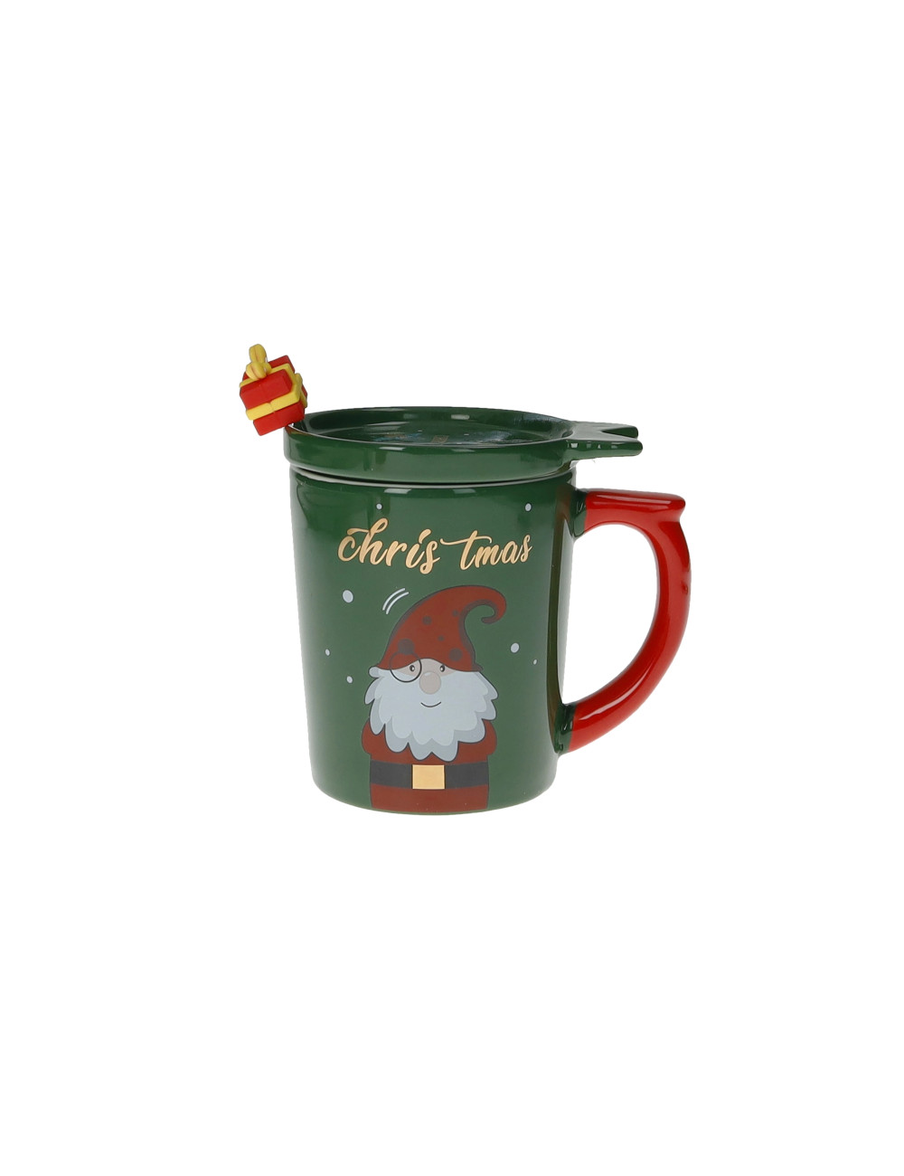 BRANDANI - MUG con tappo verde + cucchiaino regalo - immagine 1
