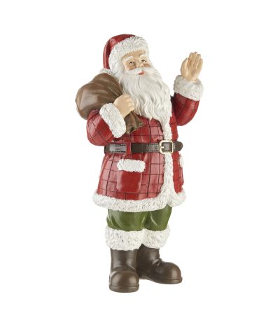 Babbo Natale con sacco e doni "arriva la festa" L'Oca Nera