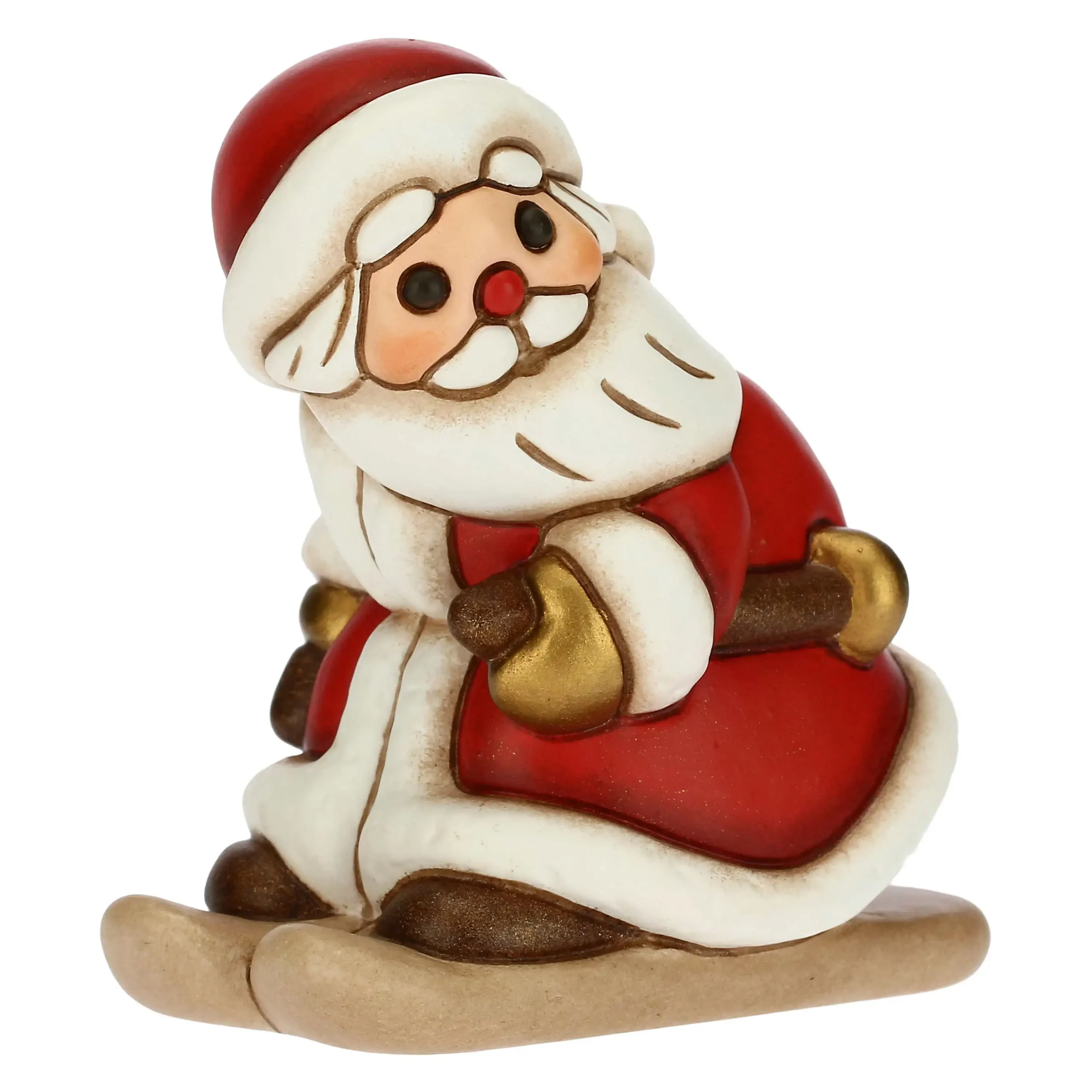 F2896A82-A82-04 THUN – “NATALE” Babbo Natale con sci, piccolo - immagine 1