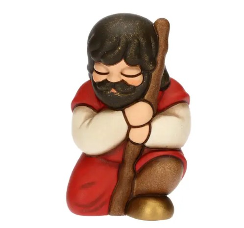 THUN - Pellegrino in ceramica, Rosso "presepe classico"