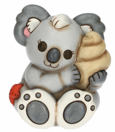 THUN - "MARE DA AMARE" Koala Sydney piccolo con conchiglia, in ceramica
