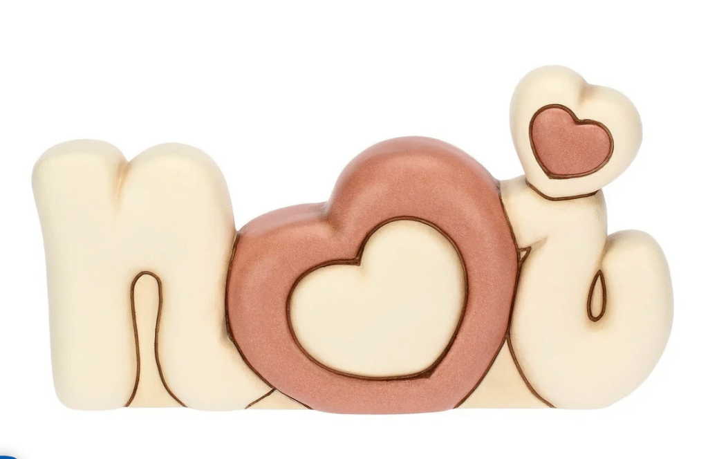 THUN - L'AMORE VOLA Scritta in ceramica NOI
