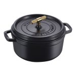 Cocotte Buster+Punch rotonda 24 cm Nera Staub