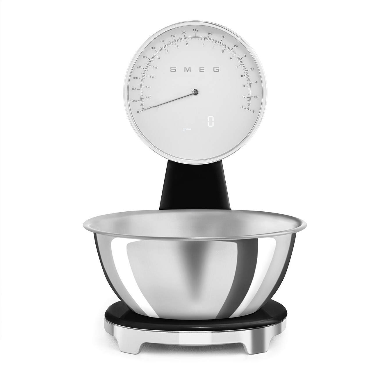 Bilancia da cucina analogica 5 kg, con batteria ricaricabile *Nera* o *Bianca* "50's Style" ("Stile Anni 50") di SMEG - immagine 9