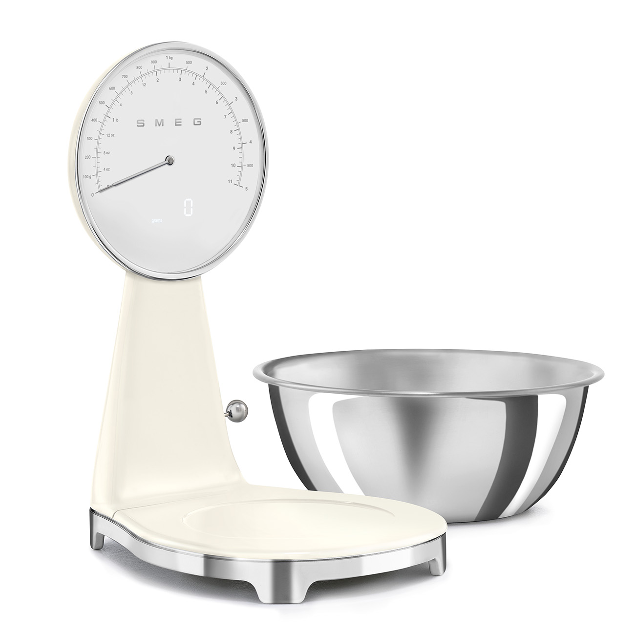Bilancia da cucina analogica 5 kg, con batteria ricaricabile *Nera* o *Bianca* "50's Style" ("Stile Anni 50") di SMEG - immagine 10