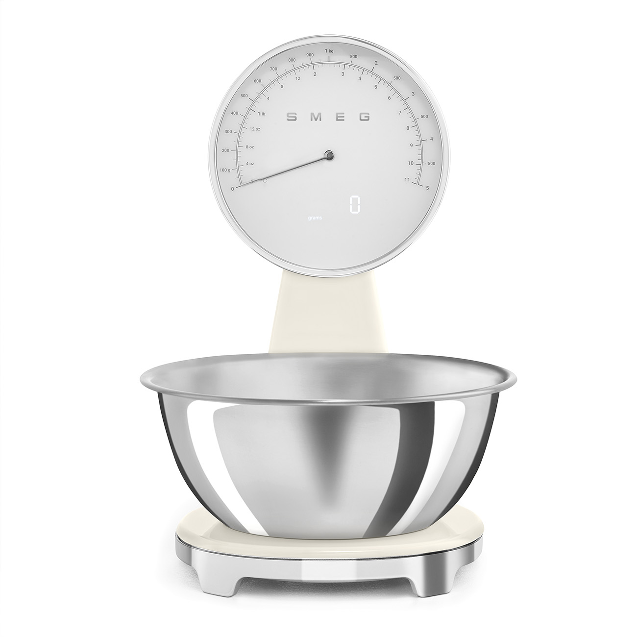 Bilancia da cucina analogica 5 kg, con batteria ricaricabile *Nera* o *Bianca* "50's Style" ("Stile Anni 50") di SMEG - immagine 16