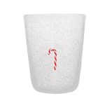 Bicchiere acqua in vetro soffiato con Bastoncino - "XMAS GLASS"