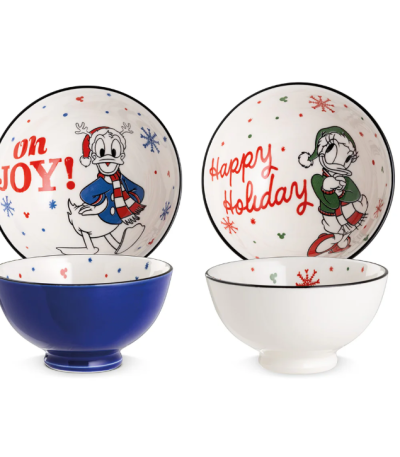 Set 2 coppette Winter Magic Donald Duck Daisy Duck di Egan