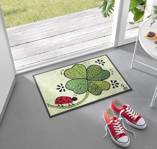 GLUCK Tappeto Gluck auf allen Wegen 50 x 70 cm