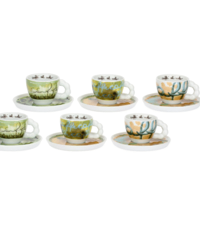THUN - "VOGLIADI" Set 6 tazzine espresso con piattino
