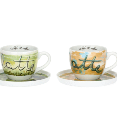 THUN - "VOGLIADI" Set 2 tazze colazione con piattino