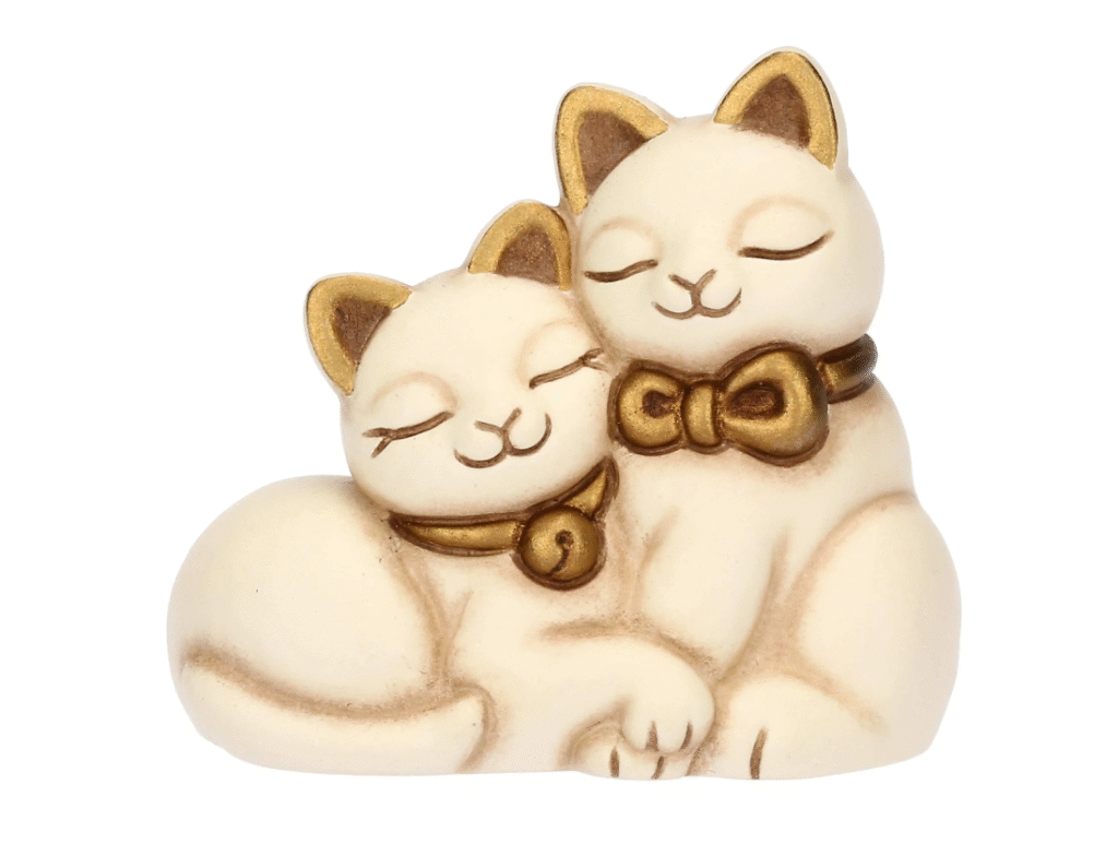 THUN - Coppia gattini in ceramica