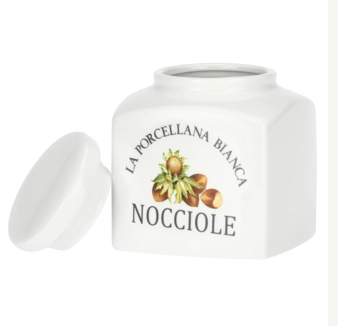 Barattolo Nocciole Conserva La porcellana bianca - immagine 3