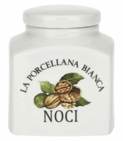 Barattolo Noci Conserva La porcellana bianca