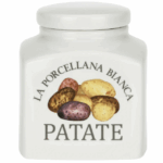 Barattolo Patate, Conserva La Porcellana bianca