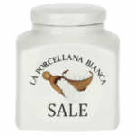 Barattolo Sale Conserva La porcellana bianca