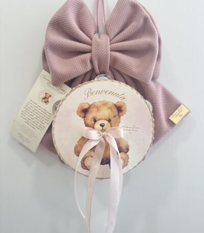 Fiocco tenerezza di Teddy rosa Madame Fioccò