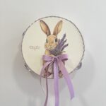 Tamburello Pasqua coniglietto in Fiocco di Madame fioccò