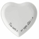 Set Piattini Cuore, Gli Onesti La porcellana bianca