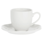 Set da 6 Tazza Caffe' Villadeifiori La porcellana bianca