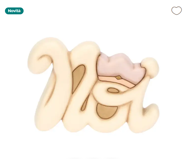 THUN - Formella scritta Noi in ceramica