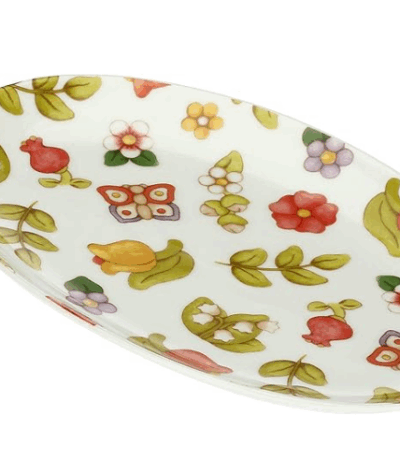 THUN - PIATTO OVALE IN PORCELANA HAPPY COUNTRY