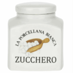 Barattolo Zucchero Conserva La porcellana bianca