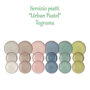 Servizio piatti 18 pezzi Urban Pastel di Tognana
