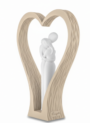 scultura innamorati cuore