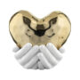 Cuore oro con mani di Bongelli