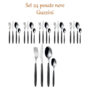 Set 24 posate nere Guzzini